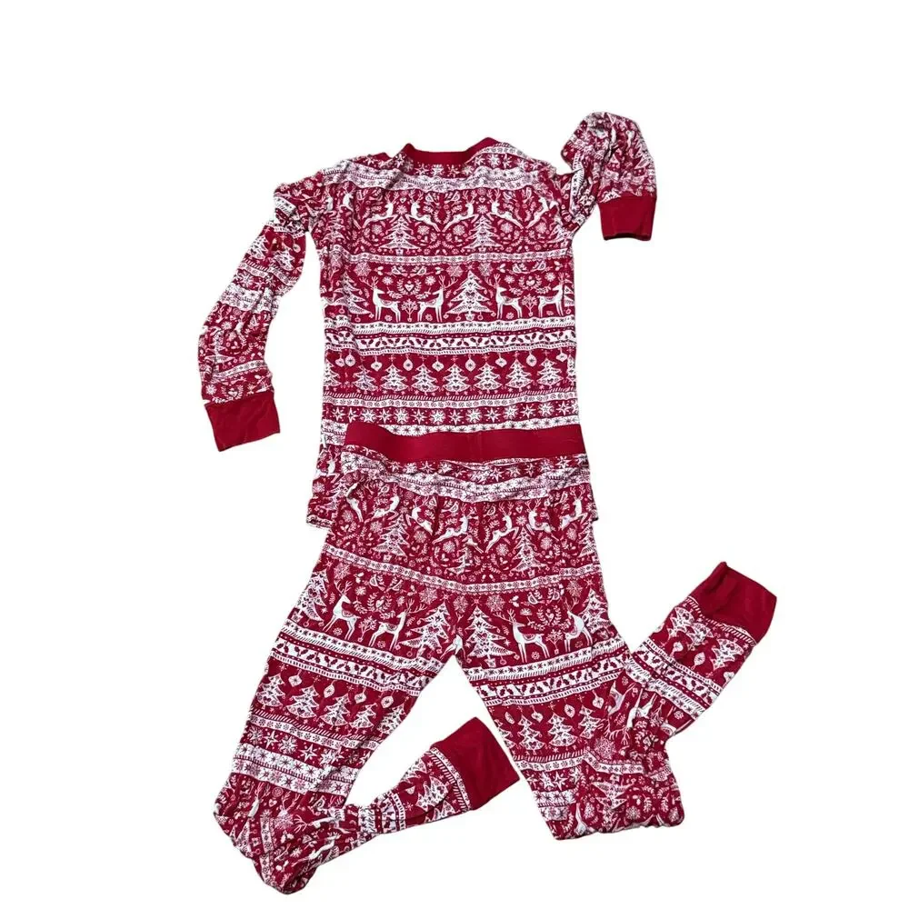 Little Sleepies Holiday Reindeer Cheer Two Piece Pajama Set 3T